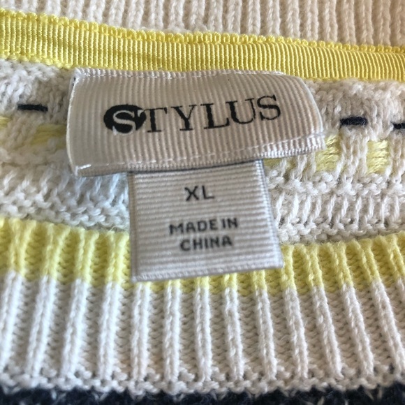 Stylus Striped Crew Neck Sweater - Picture 3 of 8